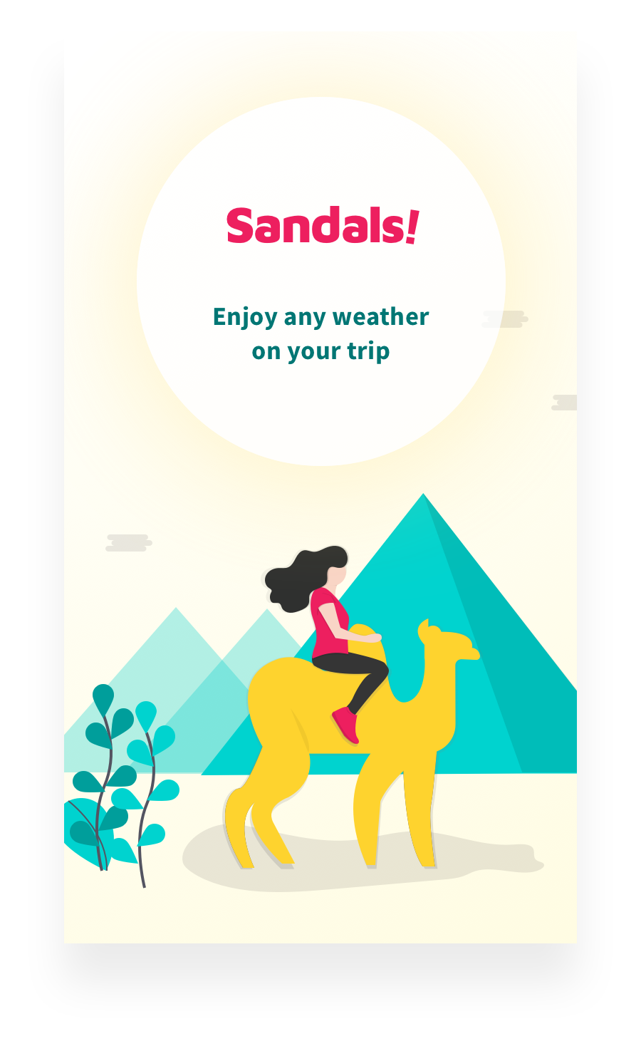 sandals travel app ux case study splash screen